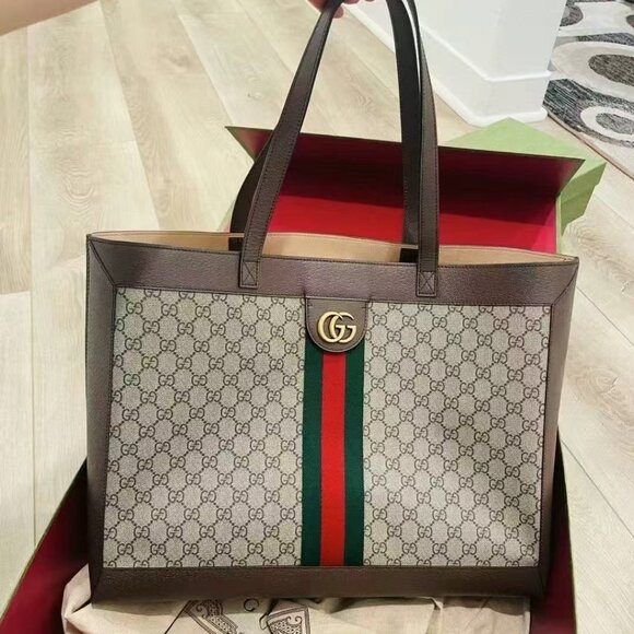 NIB Authentic Gucci Ophidia GG Tote - Picture 1 of 5